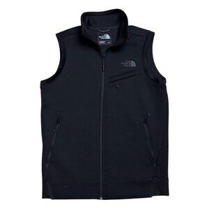 THE NORTH FACE Soft Shell Designer Hiking Casual Black Vest Mens Small